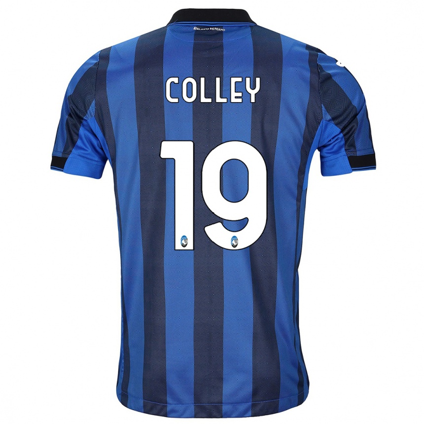 Hombre Fútbol Camiseta Ebrima Colley #19 Azul Negro 1ª Equipación 2023/24 Perú