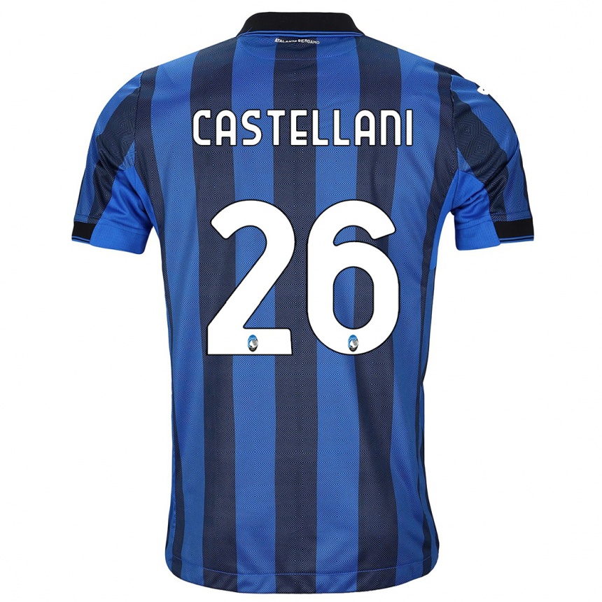 Hombre Fútbol Camiseta Eleonora Castellani #26 Azul Negro 1ª Equipación 2023/24 Perú