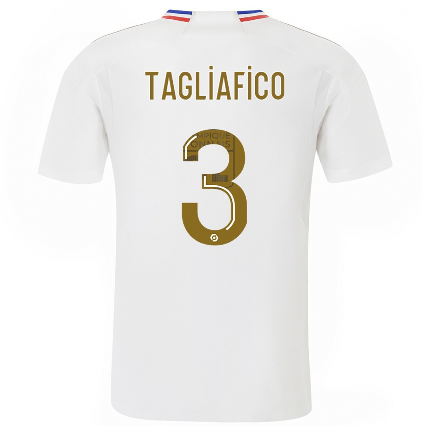 Hombre Fútbol Camiseta Nicolas Tagliafico #3 Blanco 1ª Equipación 2023/24 Perú