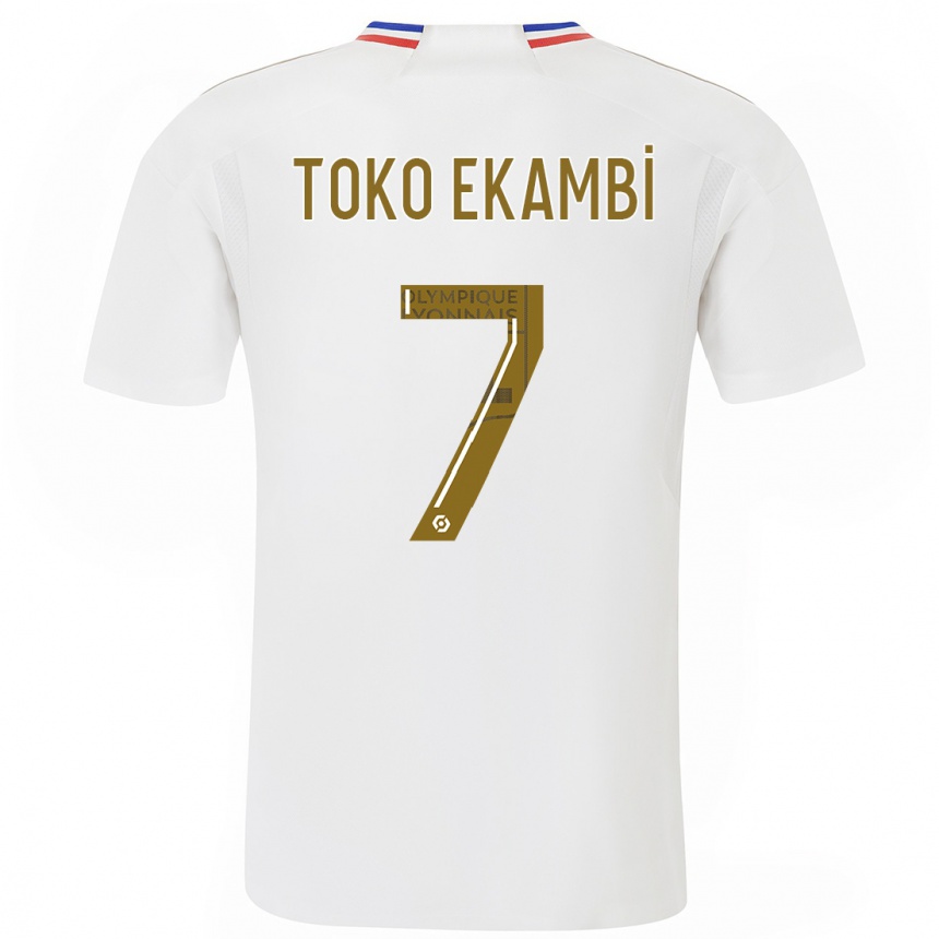 Hombre Fútbol Camiseta Karl Toko Ekambi #7 Blanco 1ª Equipación 2023/24 Perú