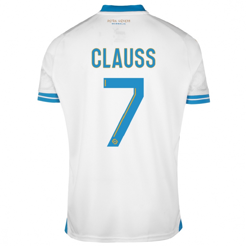 Hombre Fútbol Camiseta Jonathan Clauss #7 Blanco 1ª Equipación 2023/24 Perú