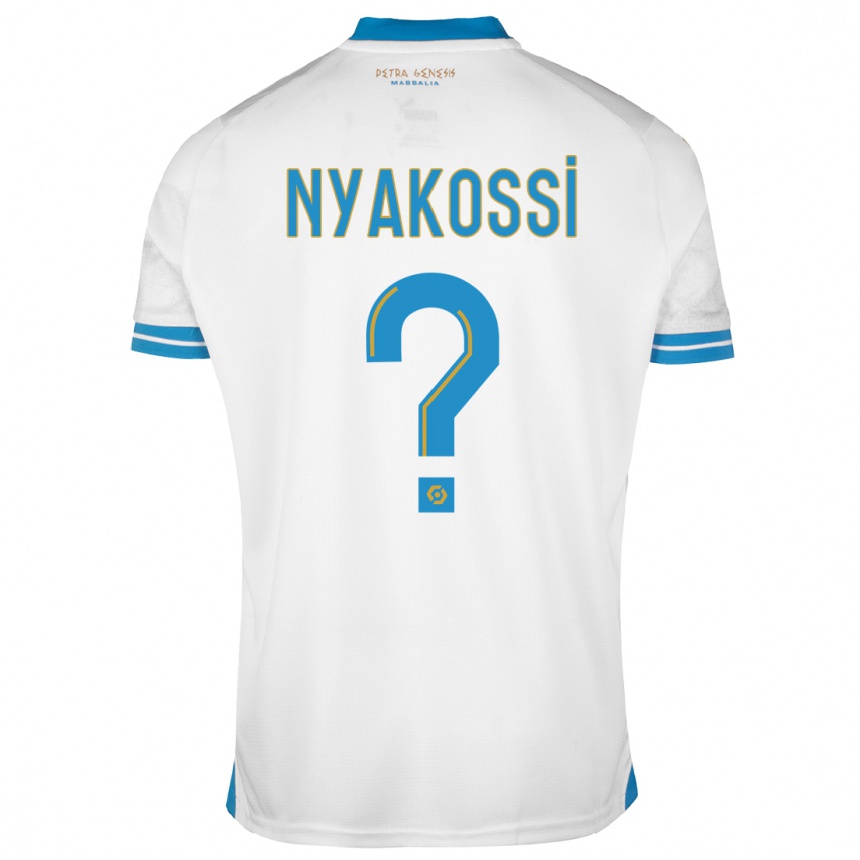 Hombre Fútbol Camiseta Roggerio Nyakossi #0 Blanco 1ª Equipación 2023/24 Perú