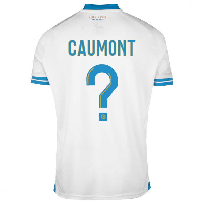 Hombre Fútbol Camiseta Enzo Caumont #0 Blanco 1ª Equipación 2023/24 Perú