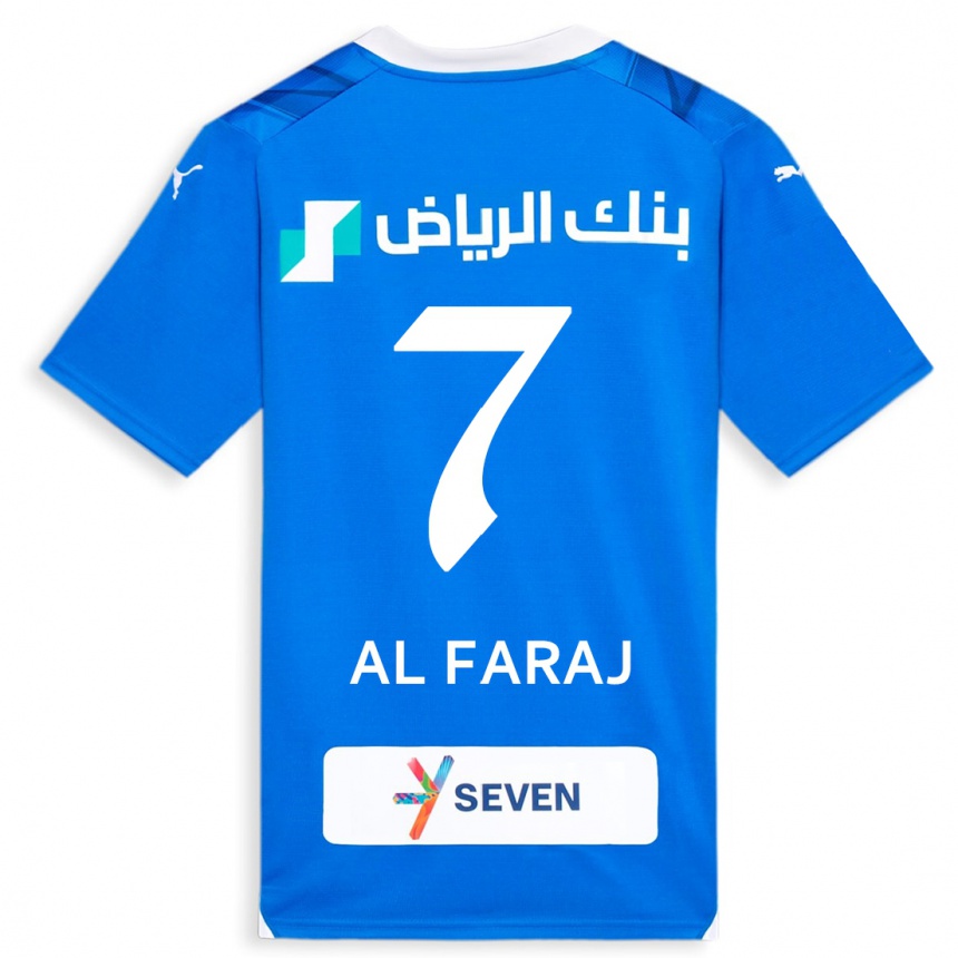 Hombre Fútbol Camiseta Salman Al-Faraj #7 Azul 1ª Equipación 2023/24 Perú