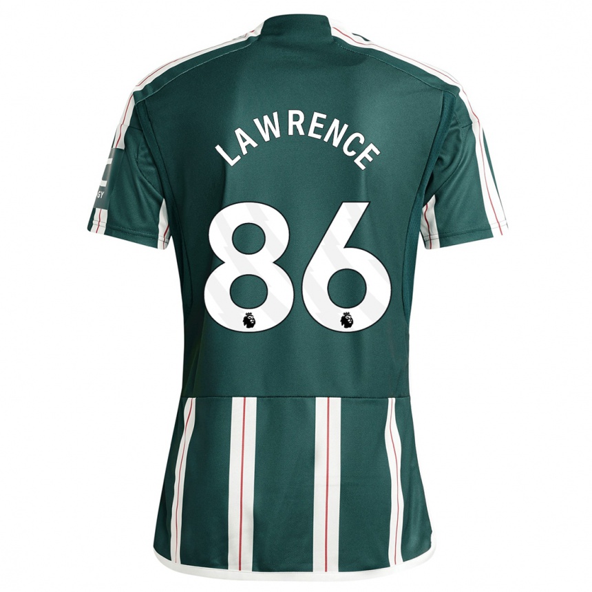 Hombre Fútbol Camiseta Marcus Lawrence #86 Verde Oscuro 2ª Equipación 2023/24 Perú