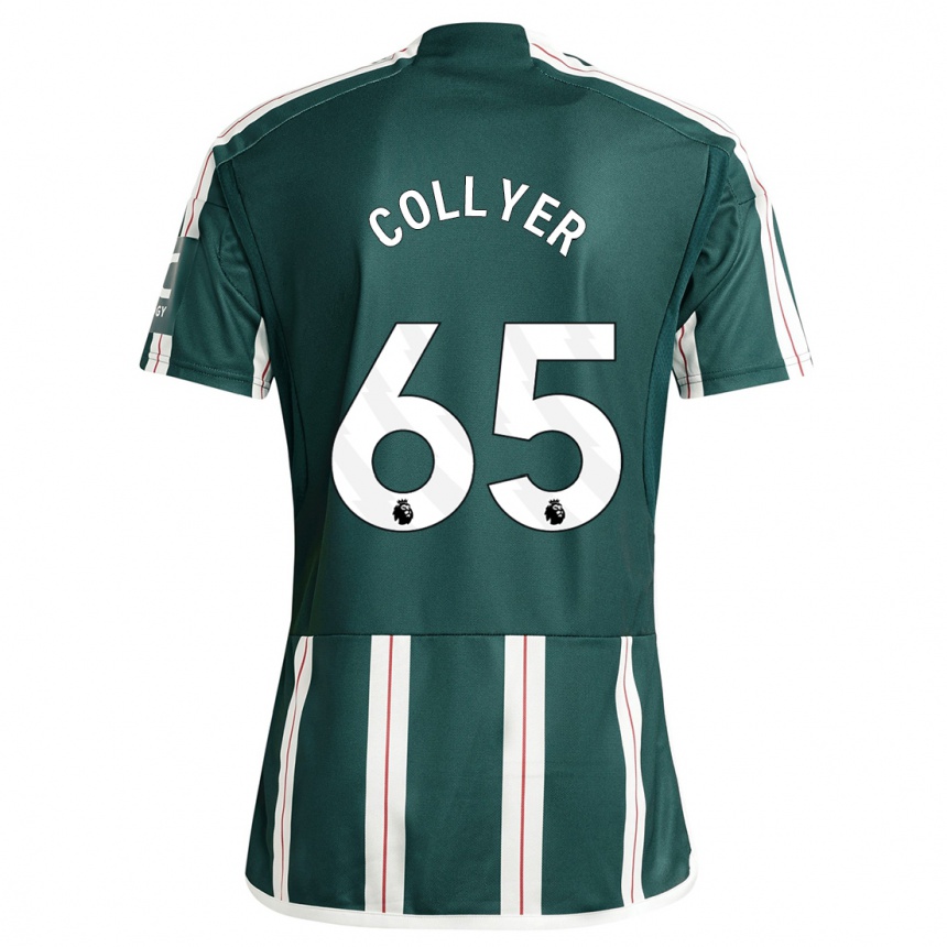 Hombre Fútbol Camiseta Toby Collyer #65 Verde Oscuro 2ª Equipación 2023/24 Perú