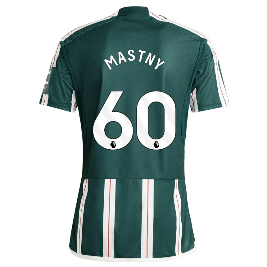 Hombre Fútbol Camiseta Ondrej Mastny #60 Verde Oscuro 2ª Equipación 2023/24 Perú