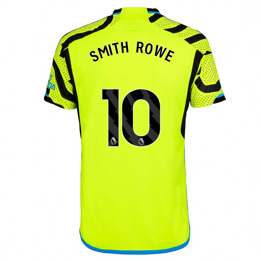 Hombre Fútbol Camiseta Emile Smith Rowe #10 Amarillo 2ª Equipación 2023/24 Perú