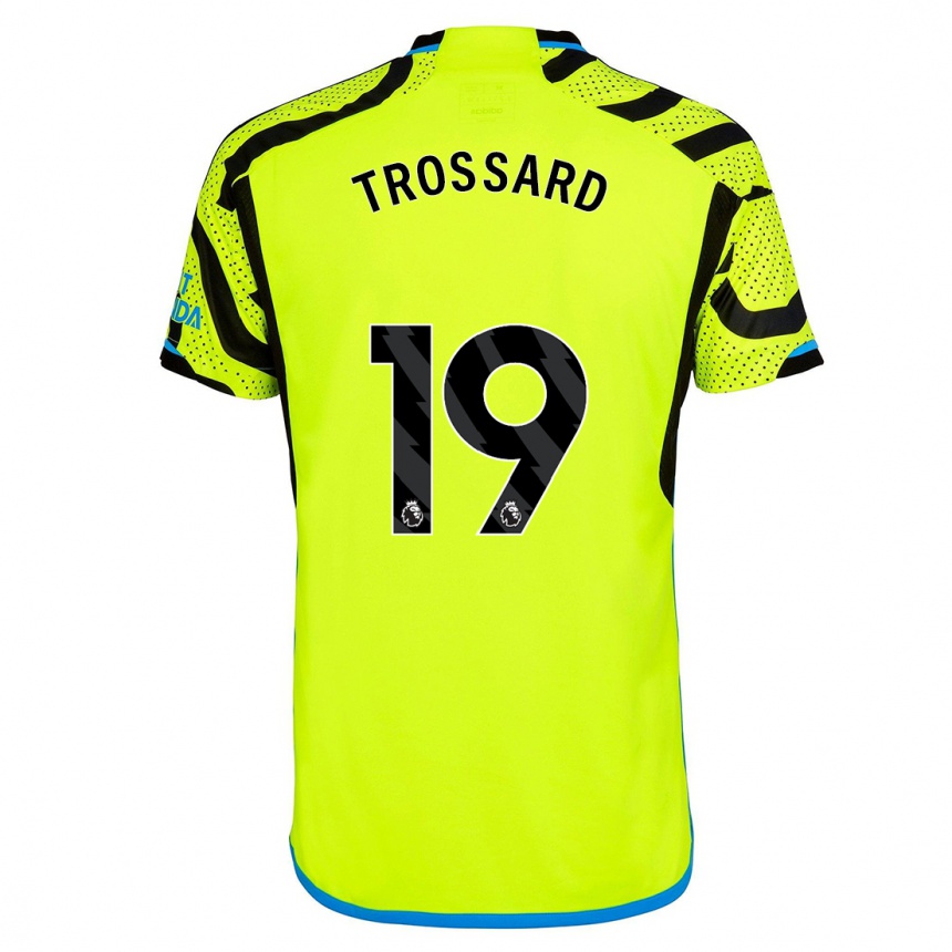 Hombre Fútbol Camiseta Leandro Trossard #19 Amarillo 2ª Equipación 2023/24 Perú