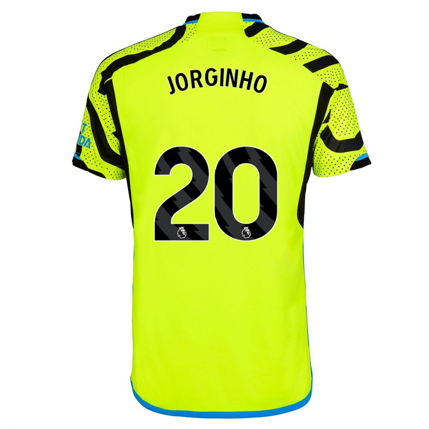 Hombre Fútbol Camiseta Jorginho #20 Amarillo 2ª Equipación 2023/24 Perú