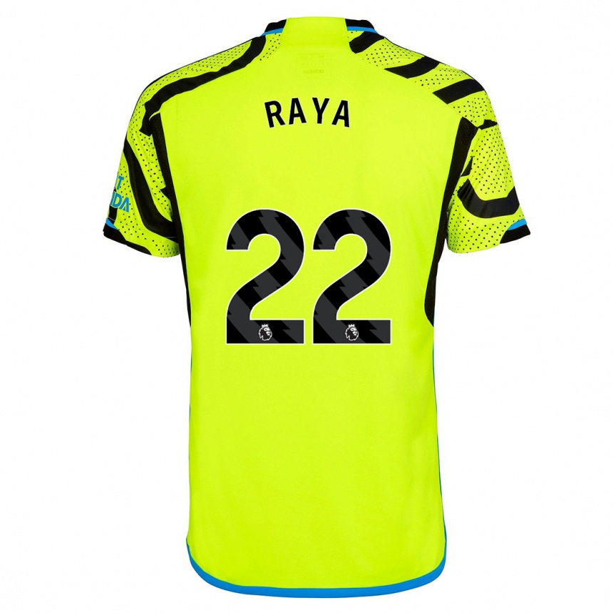 Hombre Fútbol Camiseta David Raya #22 Amarillo 2ª Equipación 2023/24 Perú