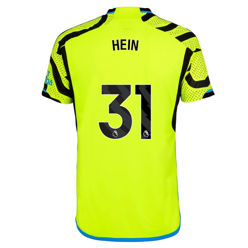 Hombre Fútbol Camiseta Karl Hein #31 Amarillo 2ª Equipación 2023/24 Perú