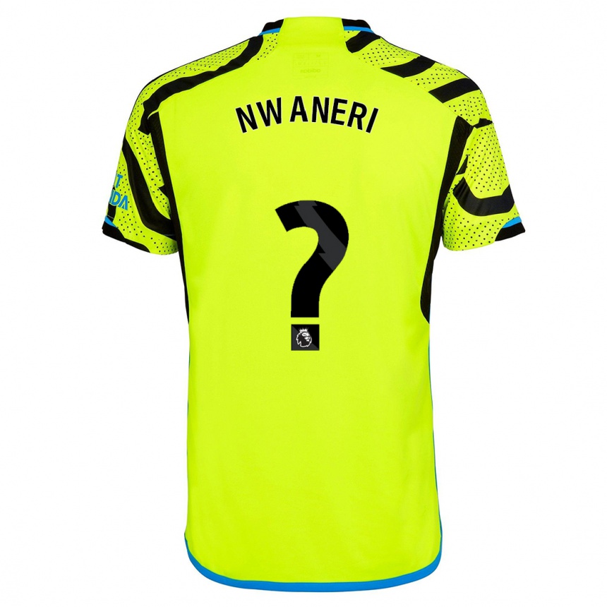 Hombre Fútbol Camiseta Ethan Nwaneri #0 Amarillo 2ª Equipación 2023/24 Perú