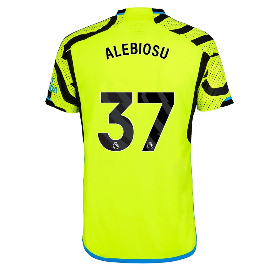 Hombre Fútbol Camiseta Ryan Alebiosu #37 Amarillo 2ª Equipación 2023/24 Perú