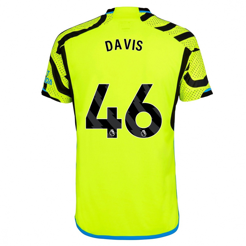 Hombre Fútbol Camiseta Timi Davis #46 Amarillo 2ª Equipación 2023/24 Perú