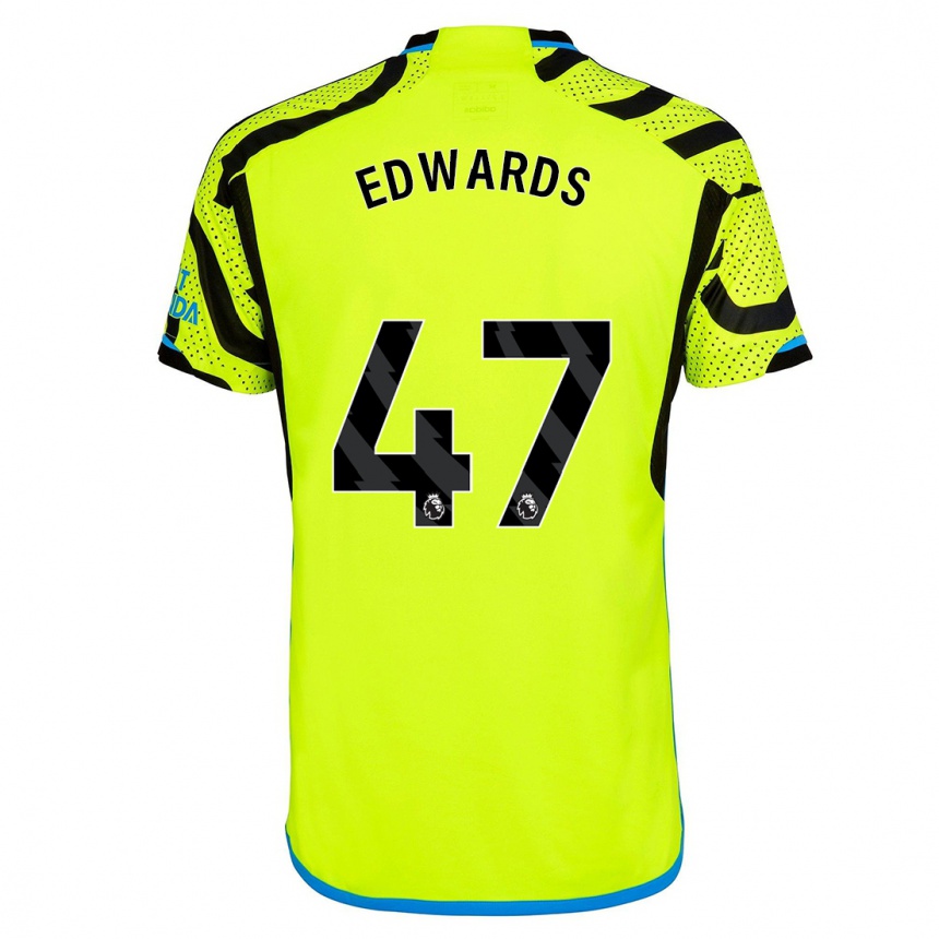 Hombre Fútbol Camiseta Khayon Edwards #47 Amarillo 2ª Equipación 2023/24 Perú