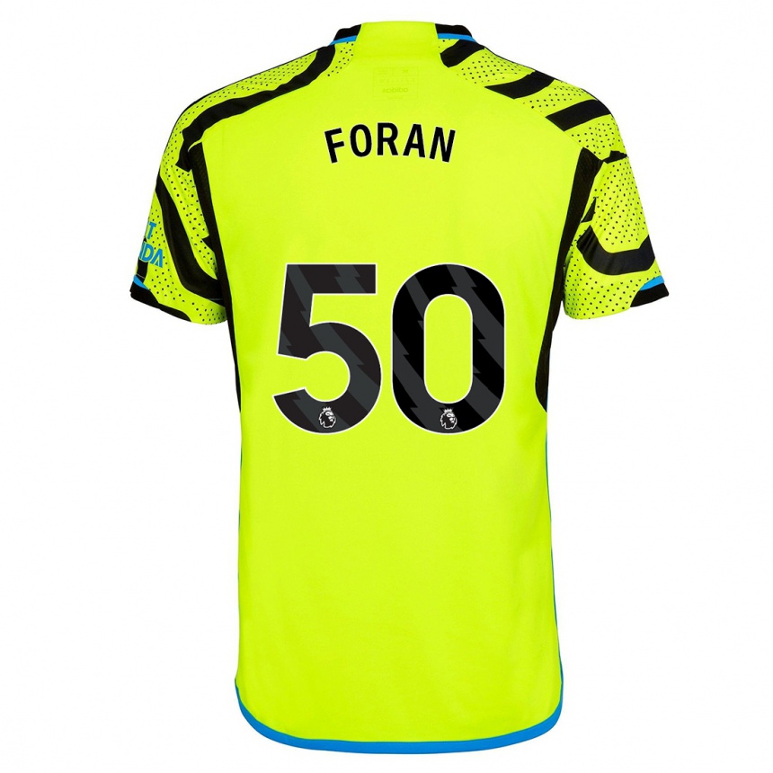 Hombre Fútbol Camiseta Taylor Foran #50 Amarillo 2ª Equipación 2023/24 Perú