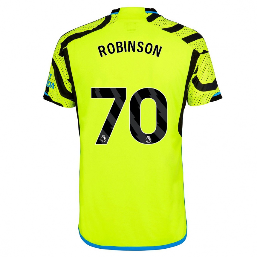 Hombre Fútbol Camiseta Josh Robinson #70 Amarillo 2ª Equipación 2023/24 Perú