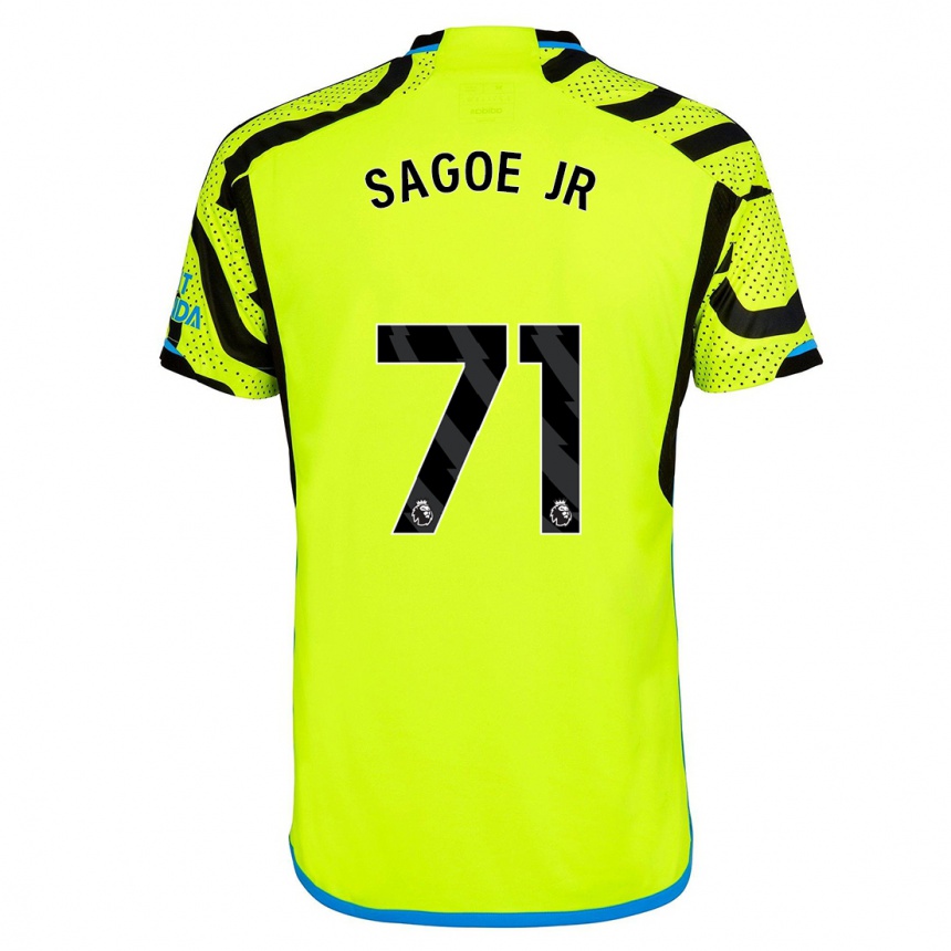 Hombre Fútbol Camiseta Charles Sagoe Jr #71 Amarillo 2ª Equipación 2023/24 Perú