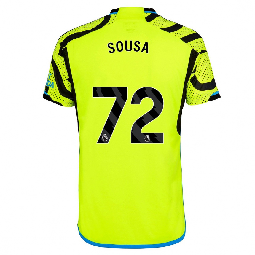 Hombre Fútbol Camiseta Lino Sousa #72 Amarillo 2ª Equipación 2023/24 Perú