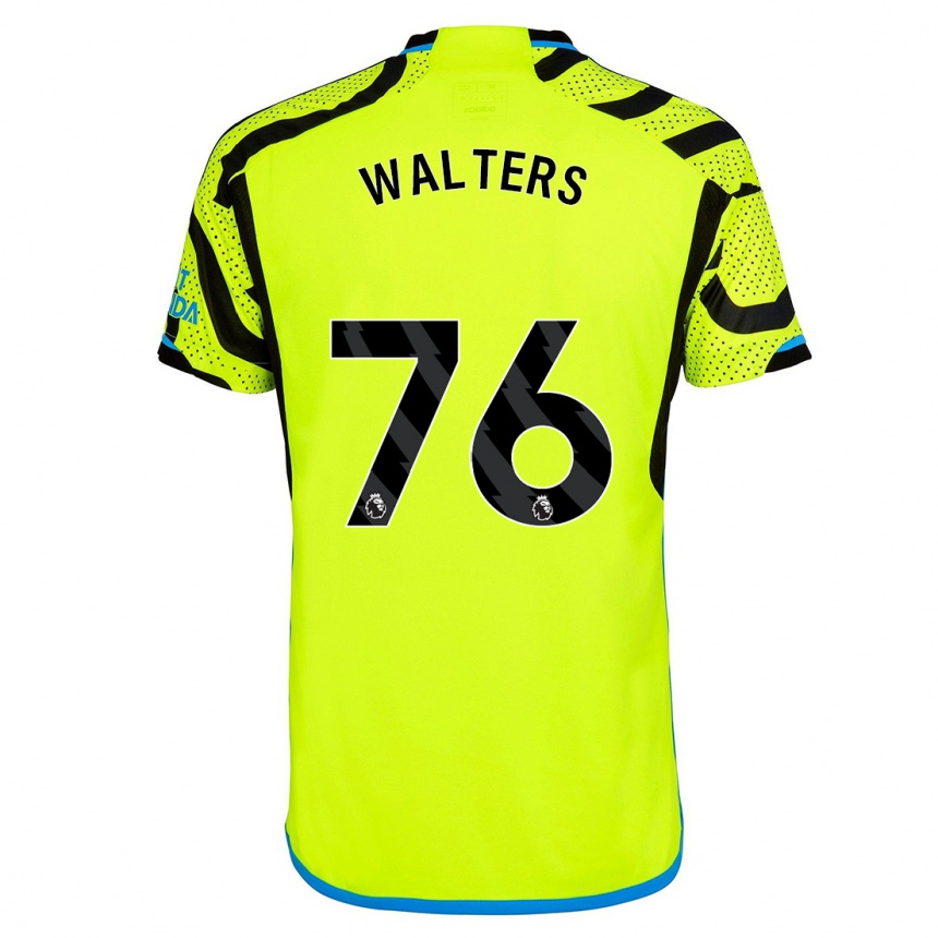 Hombre Fútbol Camiseta Reuell Walters #76 Amarillo 2ª Equipación 2023/24 Perú