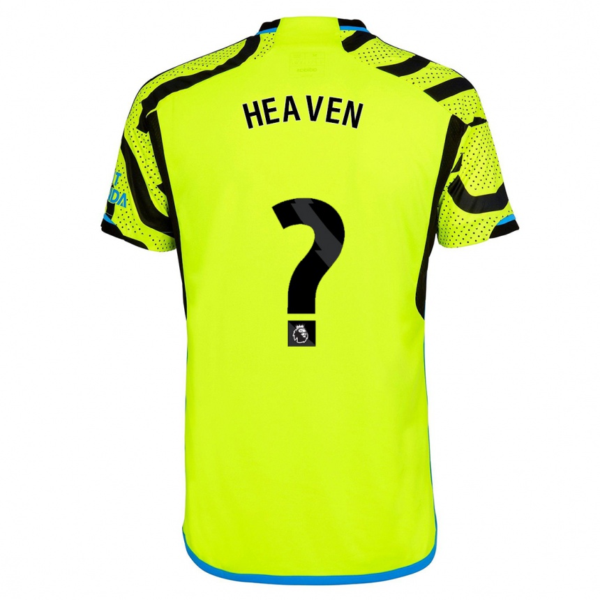 Hombre Fútbol Camiseta Ayden Heaven #0 Amarillo 2ª Equipación 2023/24 Perú