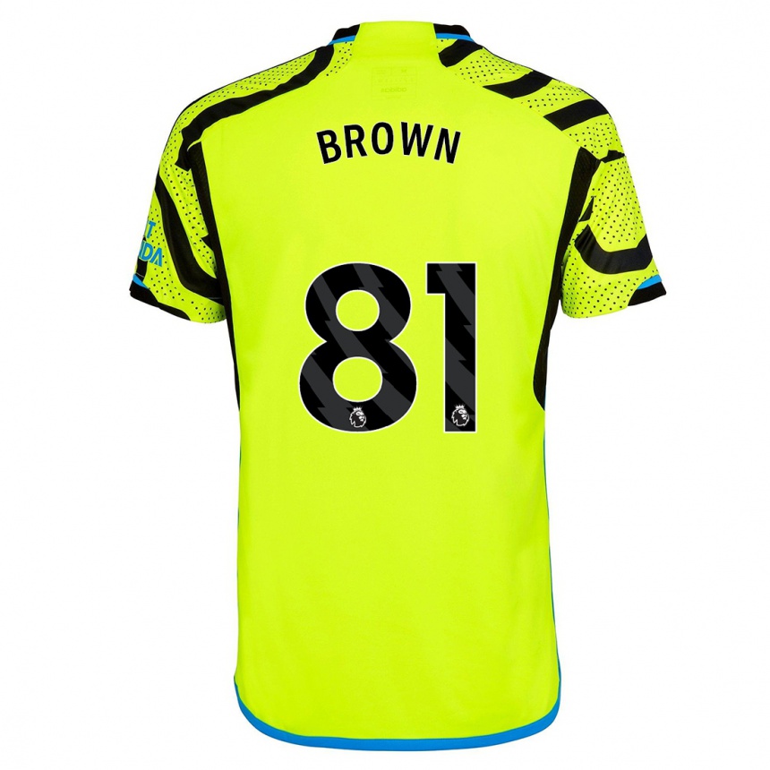 Hombre Fútbol Camiseta Luis Brown #81 Amarillo 2ª Equipación 2023/24 Perú