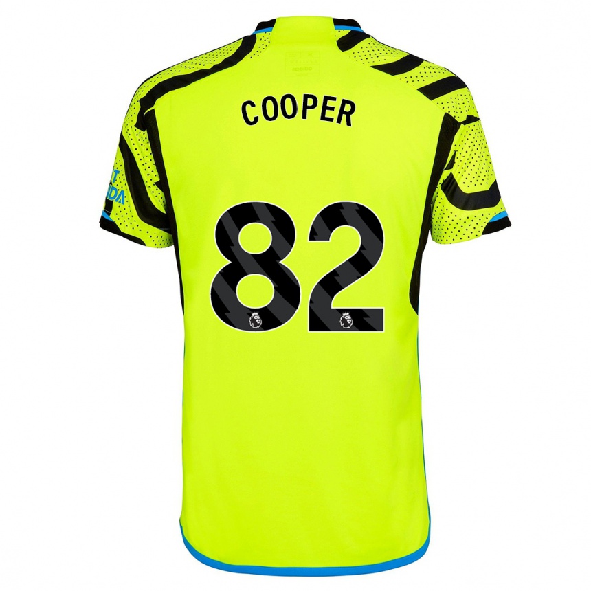 Hombre Fútbol Camiseta Noah Cooper #82 Amarillo 2ª Equipación 2023/24 Perú