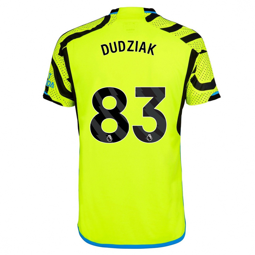 Hombre Fútbol Camiseta Harrison Dudziak #83 Amarillo 2ª Equipación 2023/24 Perú