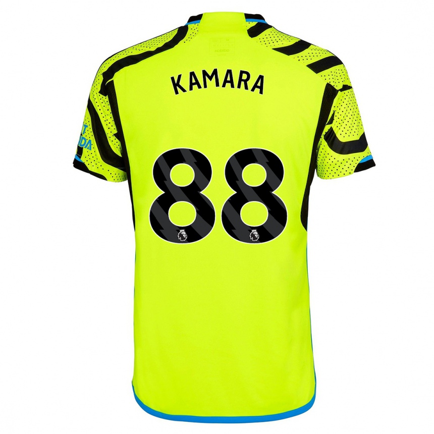 Hombre Fútbol Camiseta Osman Kamara #88 Amarillo 2ª Equipación 2023/24 Perú