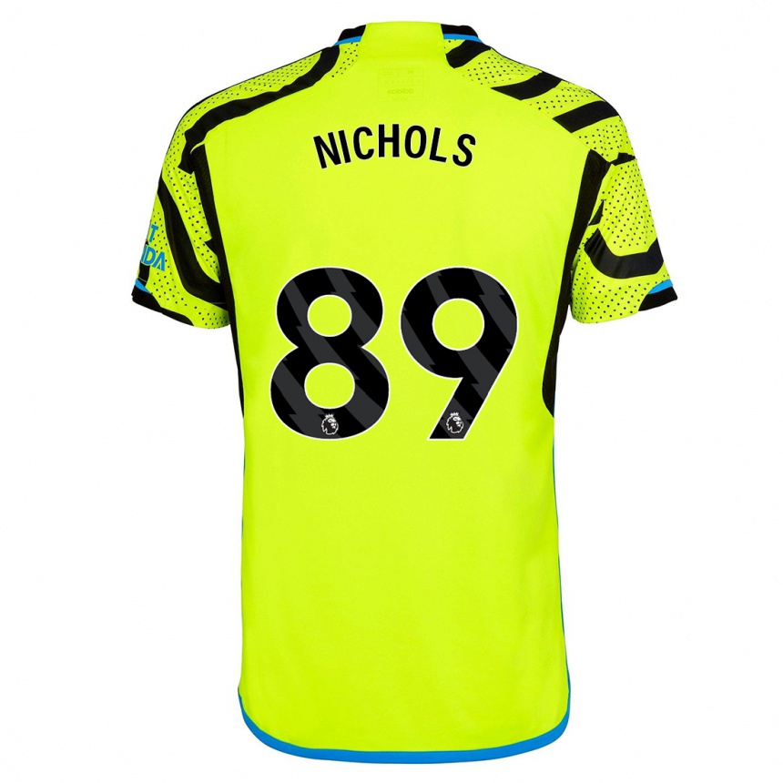 Hombre Fútbol Camiseta Josh Nichols #89 Amarillo 2ª Equipación 2023/24 Perú