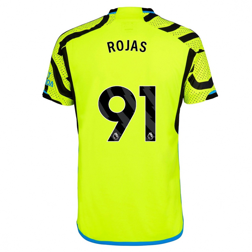 Hombre Fútbol Camiseta Alexei Rojas #91 Amarillo 2ª Equipación 2023/24 Perú