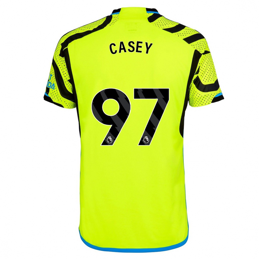 Hombre Fútbol Camiseta Dan Casey #97 Amarillo 2ª Equipación 2023/24 Perú