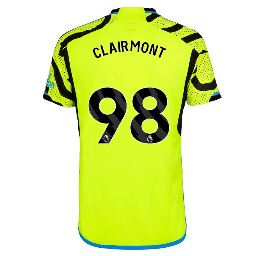 Hombre Fútbol Camiseta Reece Clairmont #98 Amarillo 2ª Equipación 2023/24 Perú