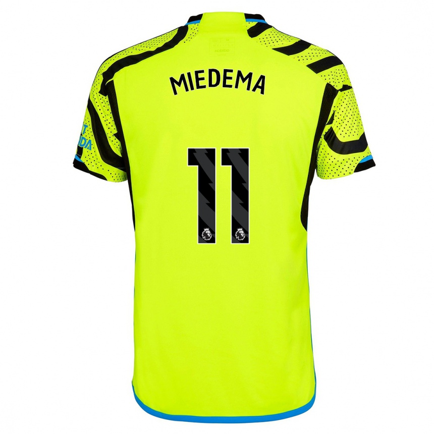 Hombre Fútbol Camiseta Vivianne Miedema #11 Amarillo 2ª Equipación 2023/24 Perú