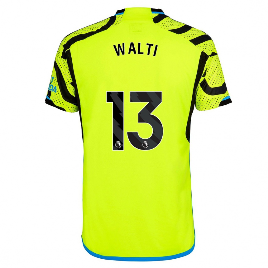 Hombre Fútbol Camiseta Lia Walti #13 Amarillo 2ª Equipación 2023/24 Perú