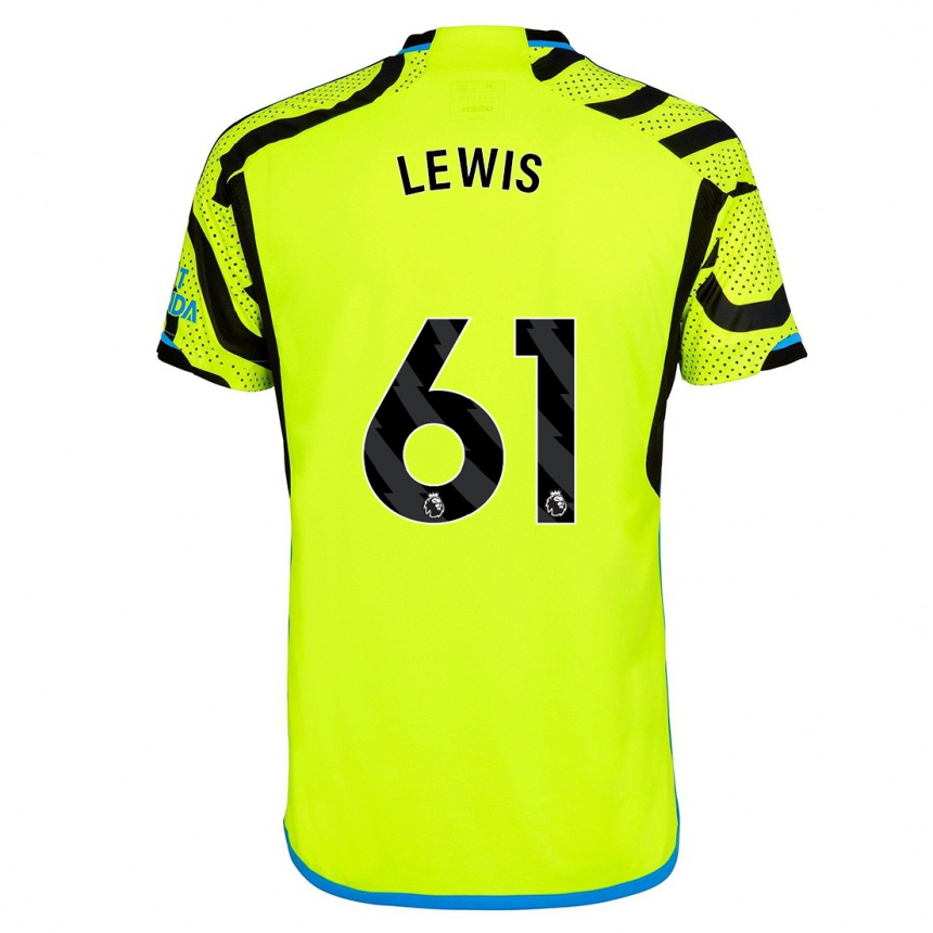 Hombre Fútbol Camiseta George Lewis #61 Amarillo 2ª Equipación 2023/24 Perú