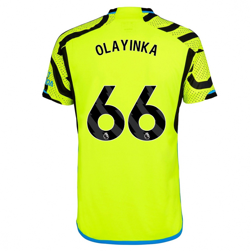 Hombre Fútbol Camiseta James Olayinka #66 Amarillo 2ª Equipación 2023/24 Perú