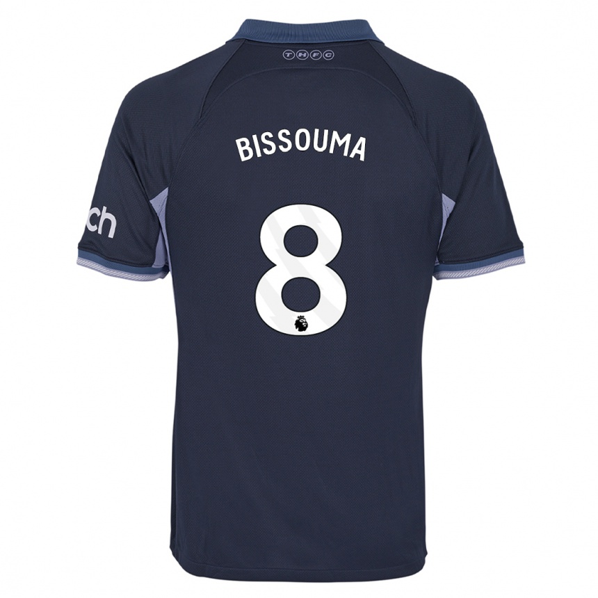 Hombre Fútbol Camiseta Yves Bissouma #8 Azul Oscuro 2ª Equipación 2023/24 Perú