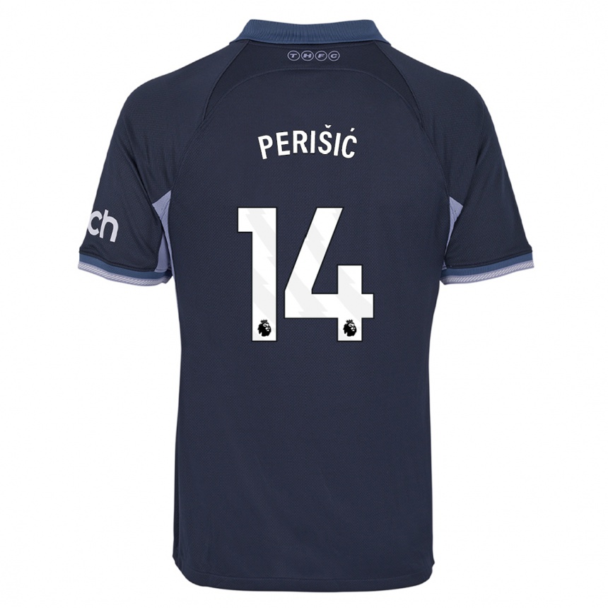 Hombre Fútbol Camiseta Ivan Perisic #14 Azul Oscuro 2ª Equipación 2023/24 Perú