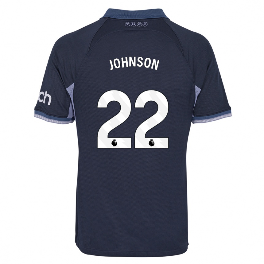 Hombre Fútbol Camiseta Brennan Johnson #22 Azul Oscuro 2ª Equipación 2023/24 Perú