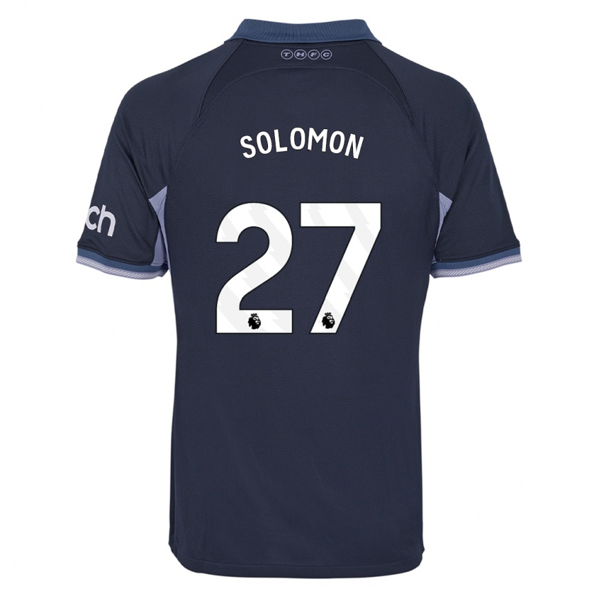 Hombre Fútbol Camiseta Manor Solomon #27 Azul Oscuro 2ª Equipación 2023/24 Perú