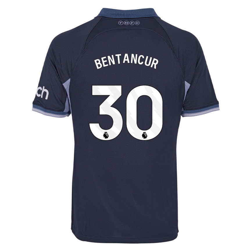 Hombre Fútbol Camiseta Rodrigo Bentancur #30 Azul Oscuro 2ª Equipación 2023/24 Perú