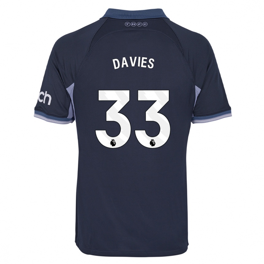 Hombre Fútbol Camiseta Ben Davies #33 Azul Oscuro 2ª Equipación 2023/24 Perú