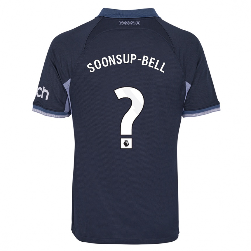 Hombre Fútbol Camiseta Jude Soonsup-Bell #0 Azul Oscuro 2ª Equipación 2023/24 Perú