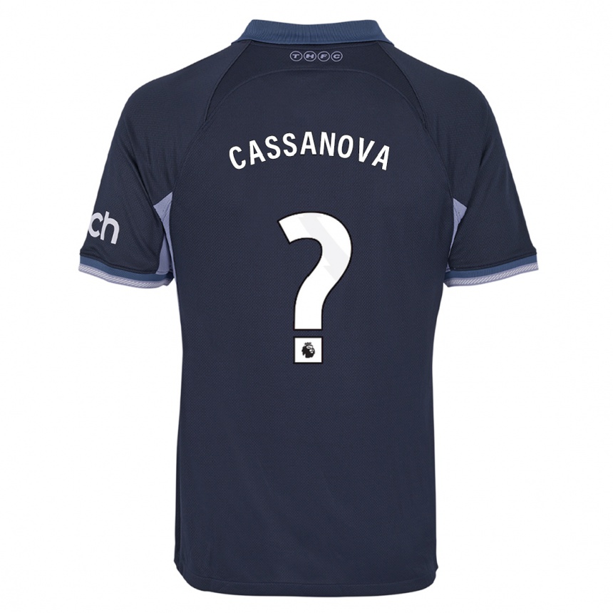 Hombre Fútbol Camiseta Dante Cassanova #0 Azul Oscuro 2ª Equipación 2023/24 Perú