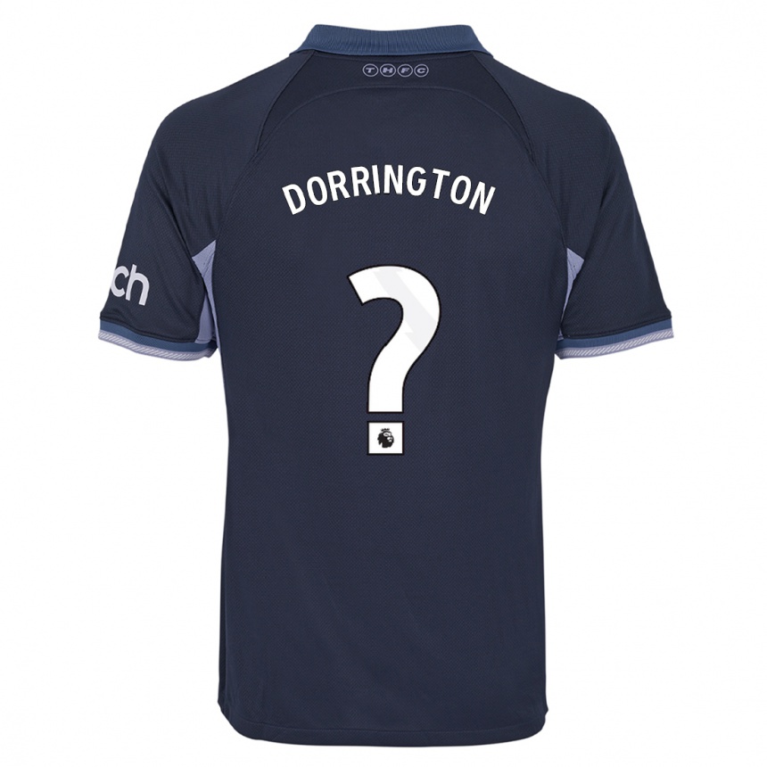 Hombre Fútbol Camiseta Alfie Dorrington #0 Azul Oscuro 2ª Equipación 2023/24 Perú