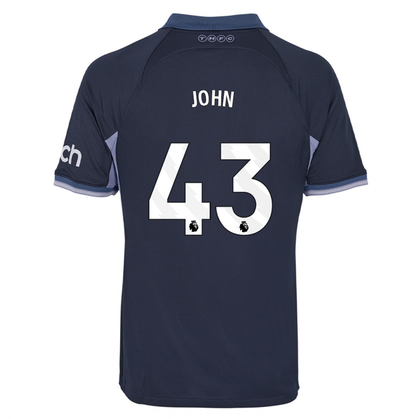 Hombre Fútbol Camiseta Nile John #43 Azul Oscuro 2ª Equipación 2023/24 Perú