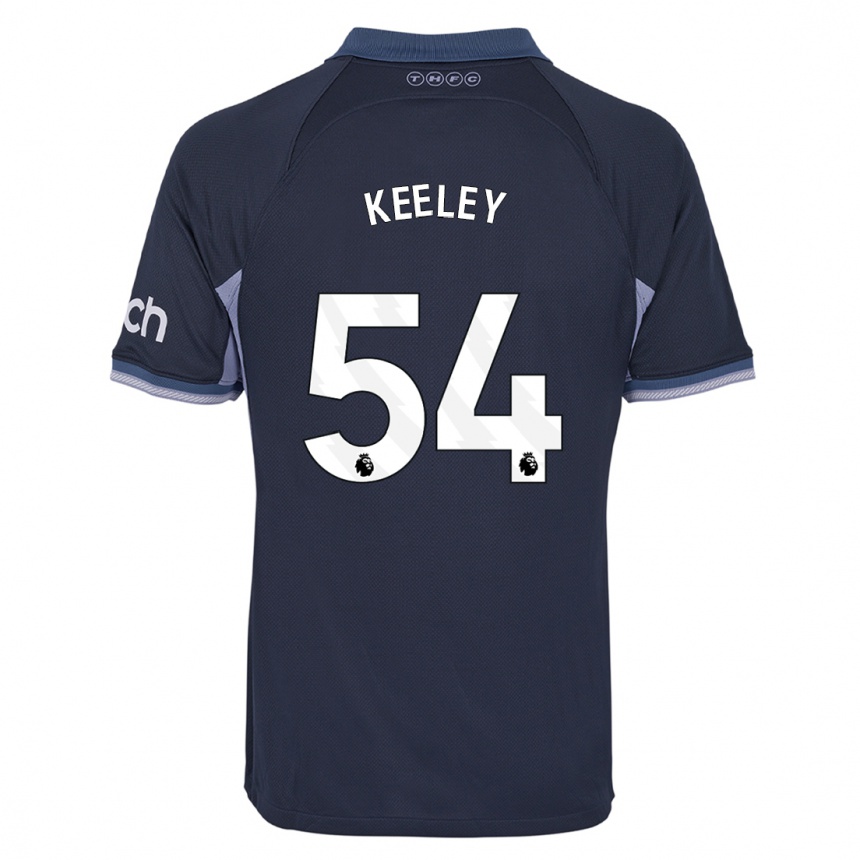 Hombre Fútbol Camiseta Josh Keeley #54 Azul Oscuro 2ª Equipación 2023/24 Perú