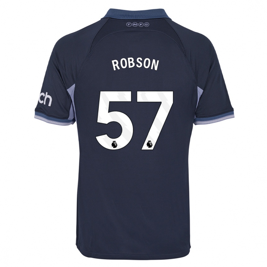 Hombre Fútbol Camiseta Max Robson #57 Azul Oscuro 2ª Equipación 2023/24 Perú